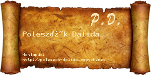 Poleszák Dalida névjegykártya